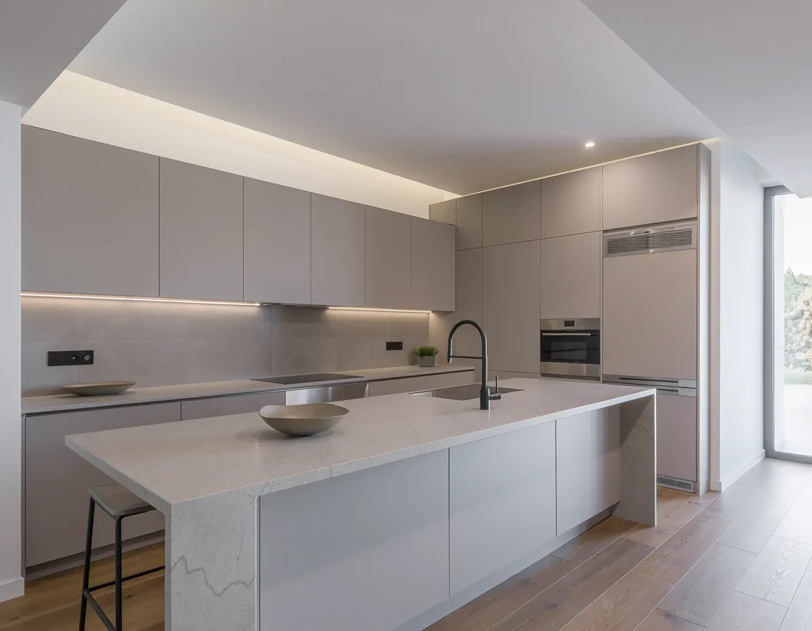 Modern kitchen cabinetry in a Palmer Ranch home